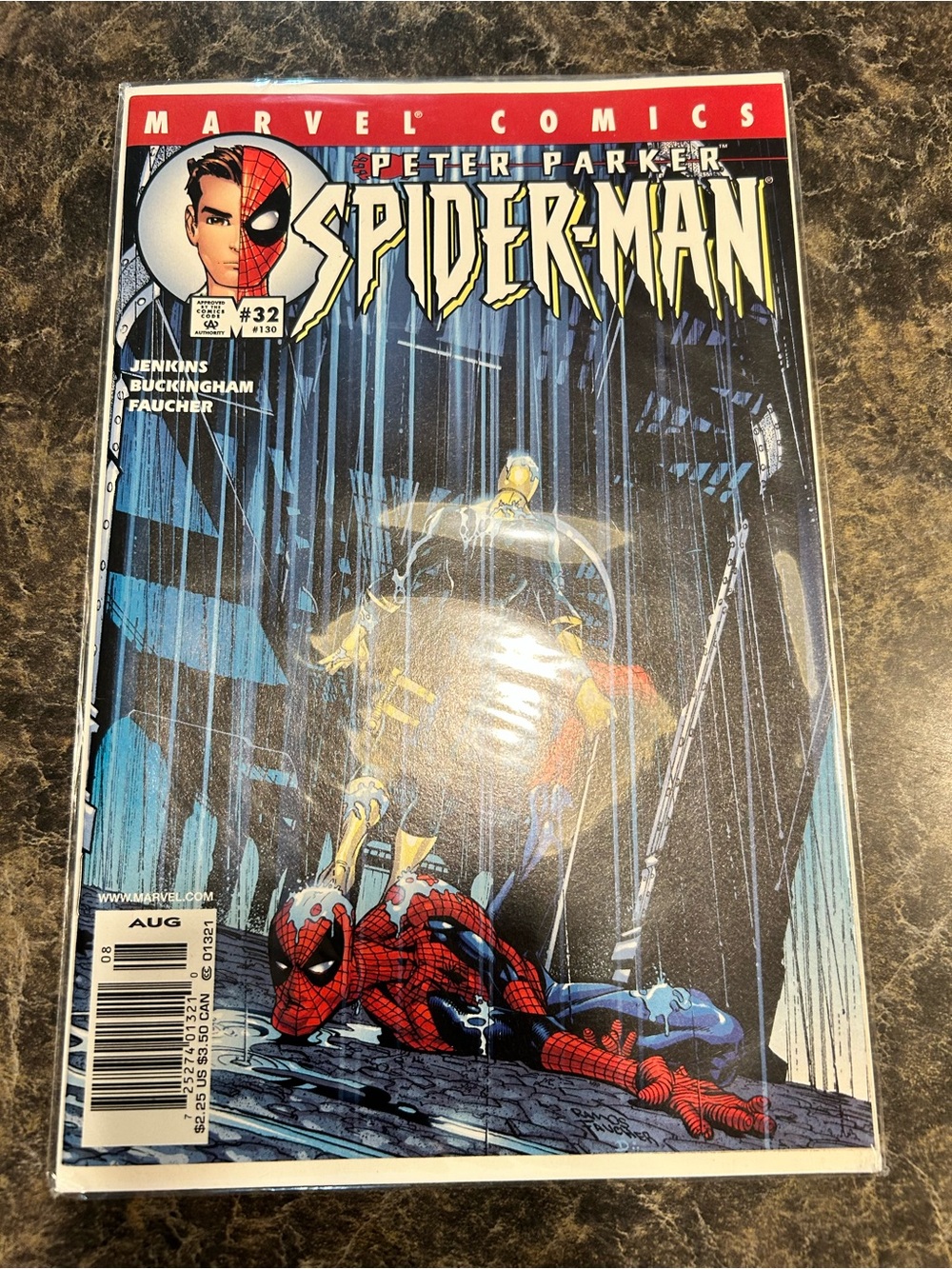 Marvel Peter Parker Spider-Man Comic Book - Red & Blue Cover